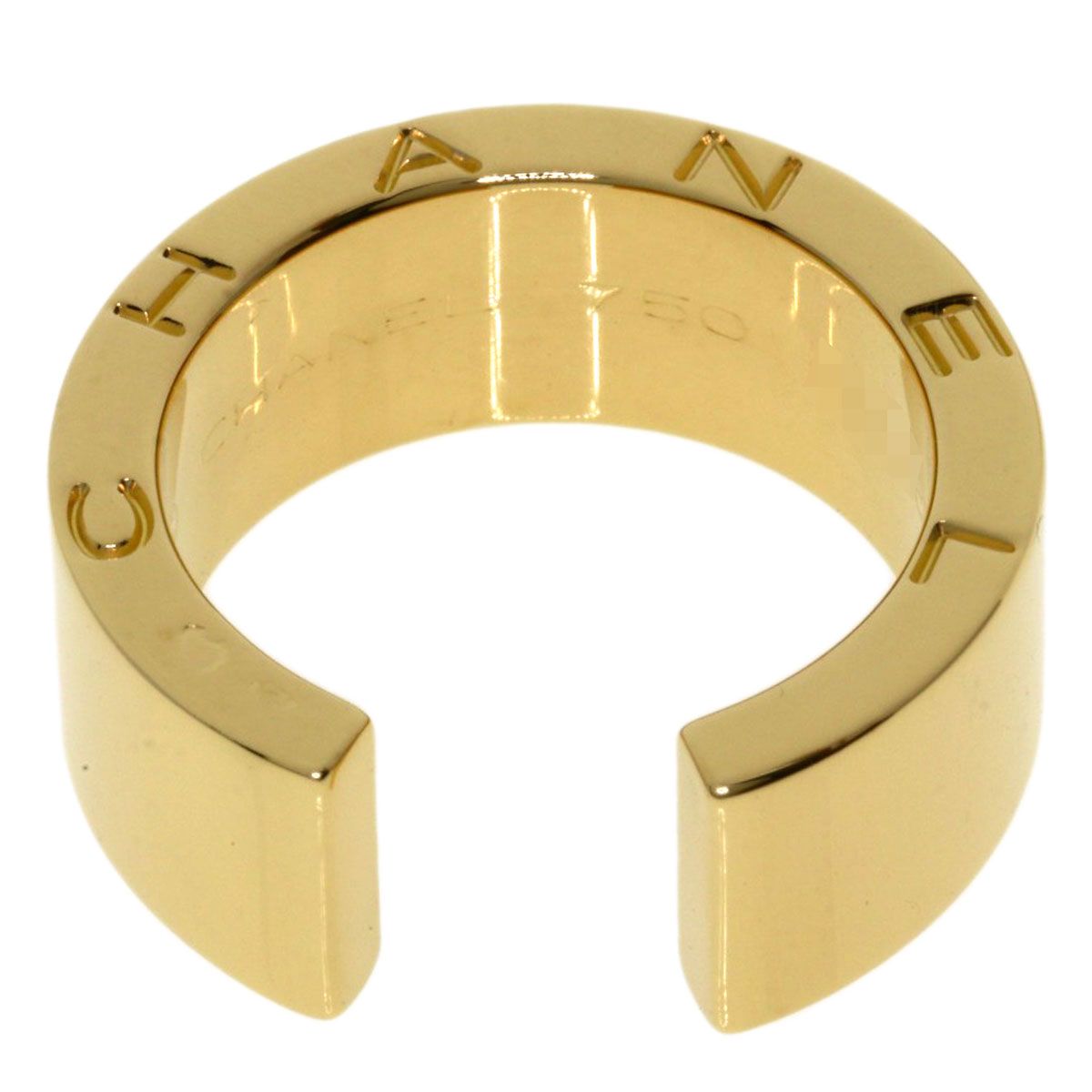 Chanel Signature Ring 18k Yellow Gold