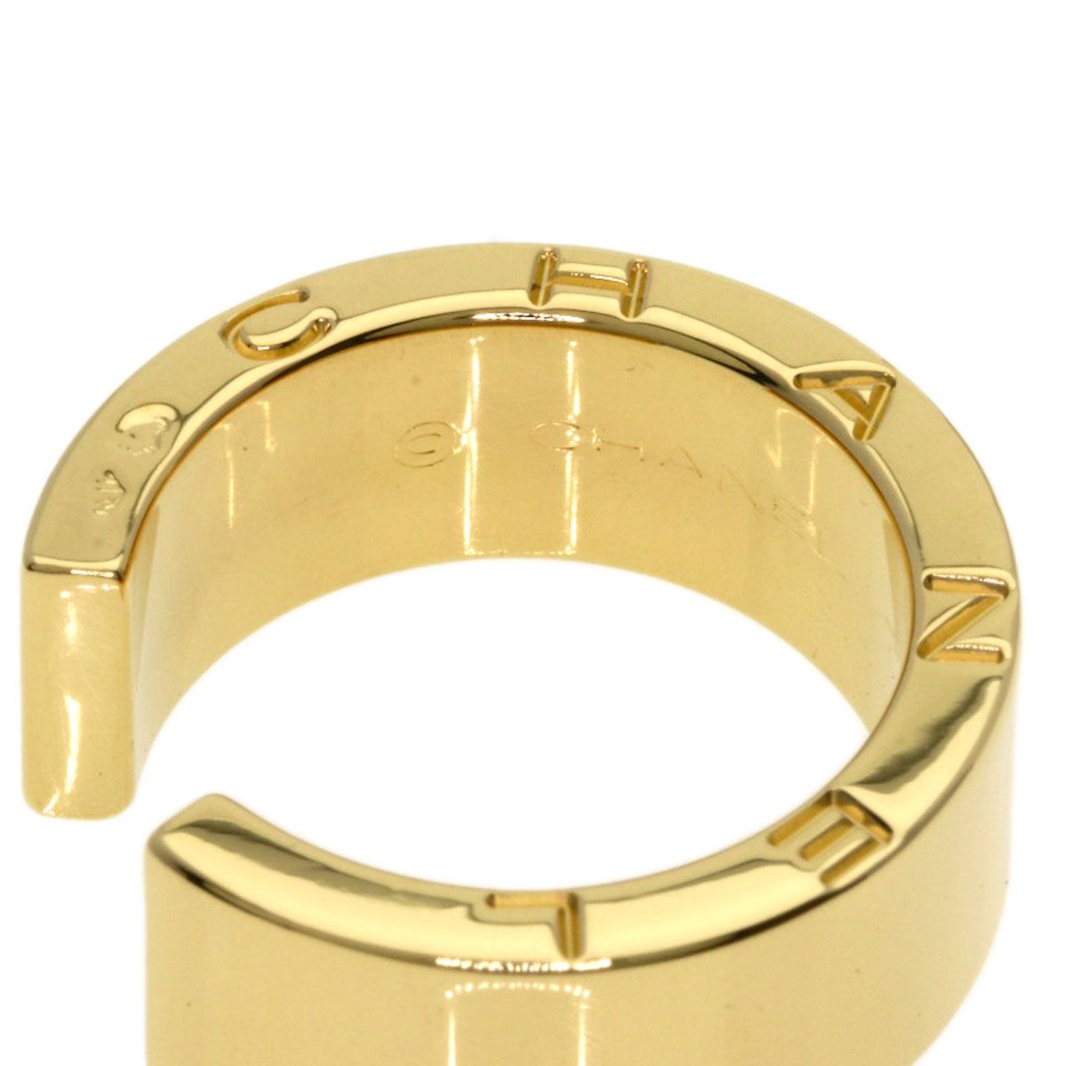 Chanel Signature Ring 18k Yellow Gold