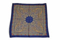 Saint Laurent YSL Scarf Vintage Paisley Print Navy Multi
