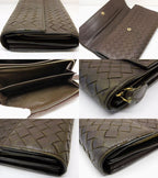 Bottega Veneta Intrecciato Wallet Dark Brown — view 4