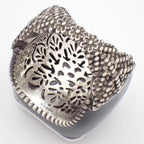Gucci Signet Interlocking Ring 925 Sterling Silver Crystal Clear — view 4
