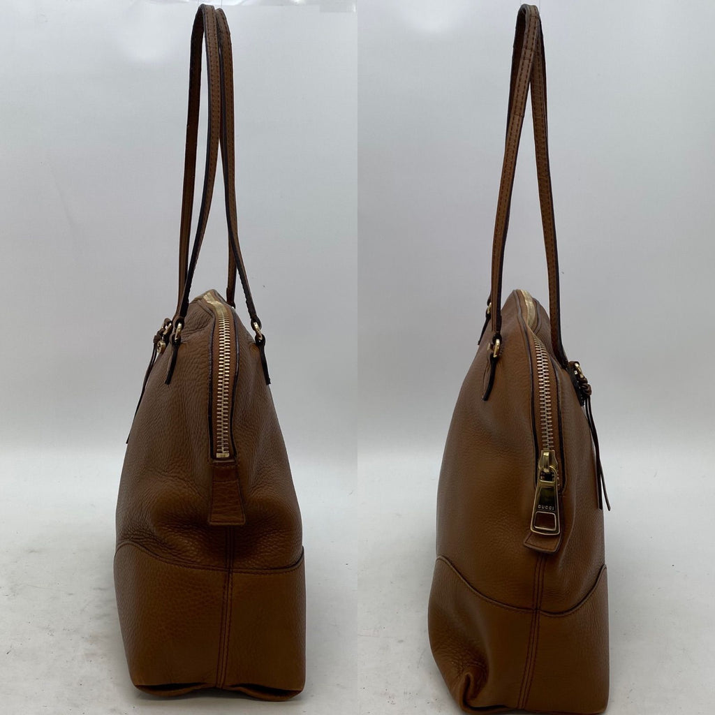 Gucci Handbag Leather Brown Travel Business — view 5