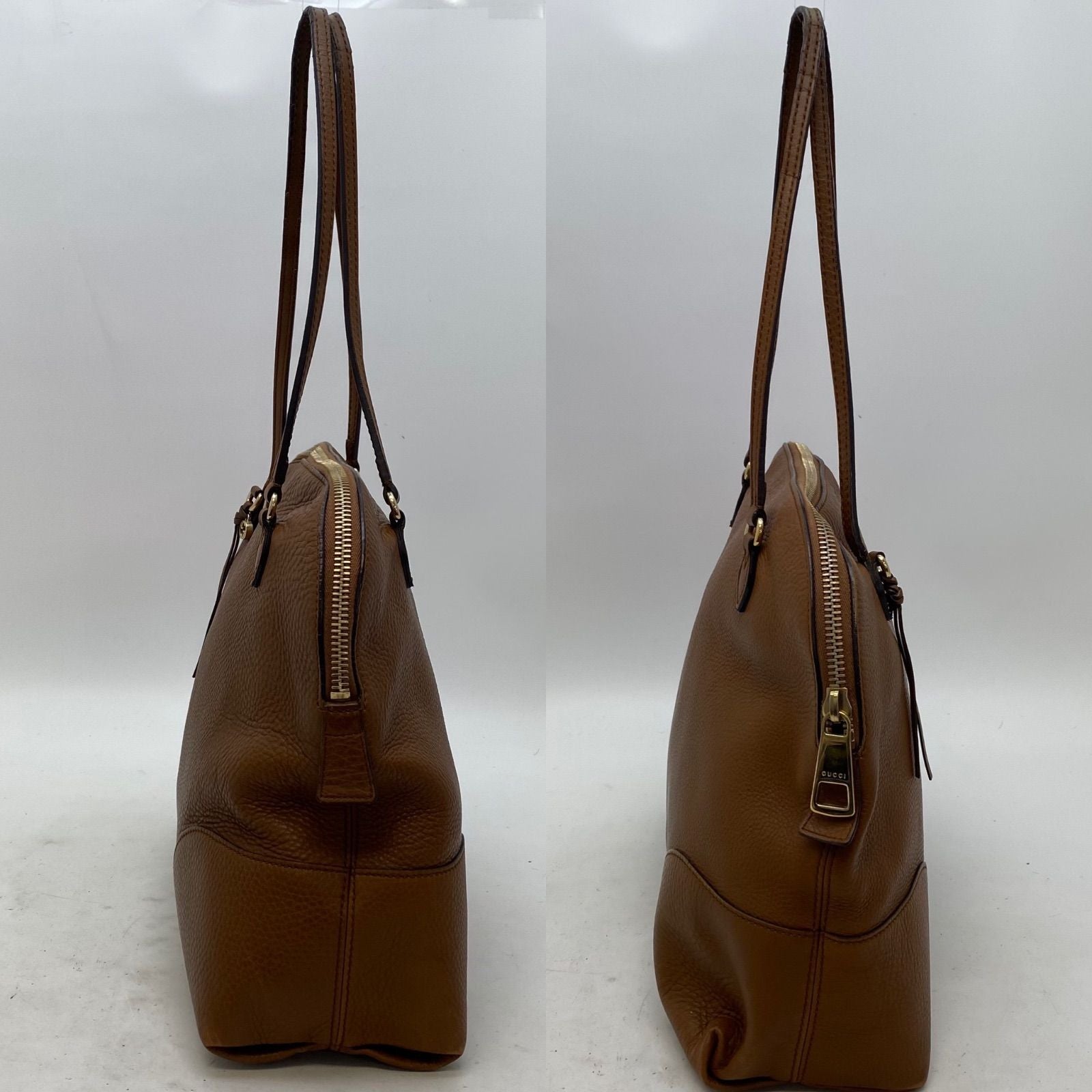 Gucci Handbag Leather Brown Travel Business — view 5