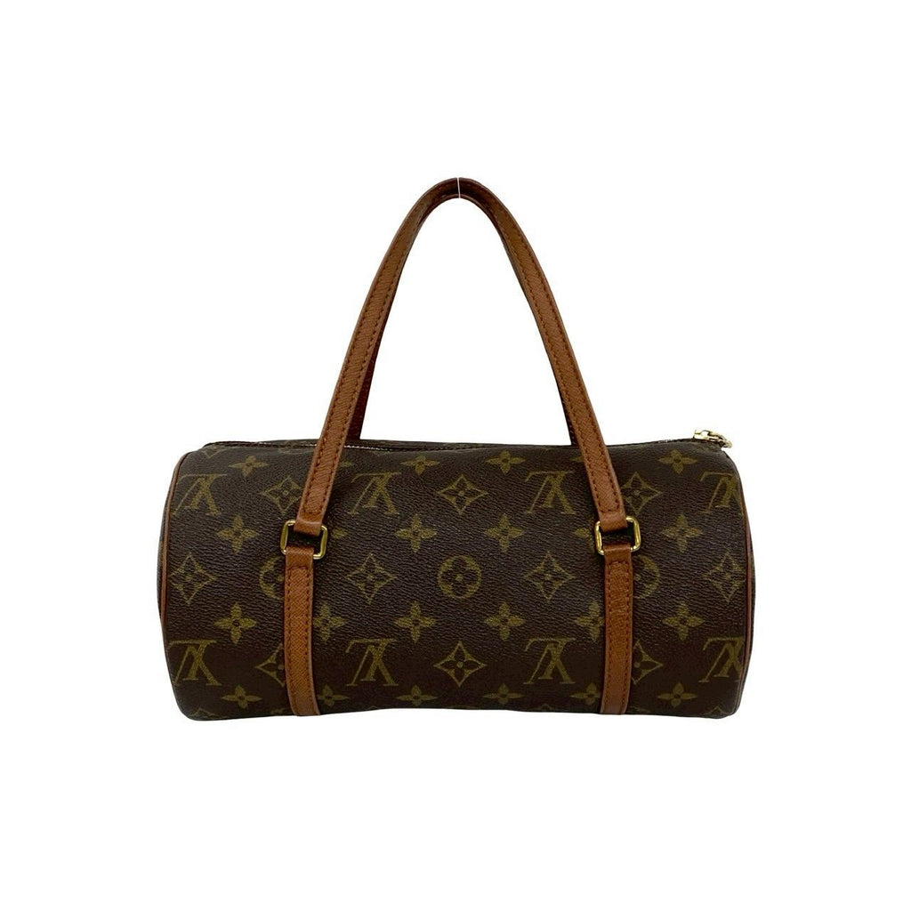 Louis Vuitton Vintage Papillon 26 Monogram Leather Mini Boston Bag Brown — view 3