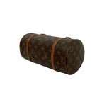 Louis Vuitton Vintage Papillon 26 Monogram Leather Mini Boston Bag Brown — view 8