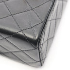 Chanel Shoulder Bag Quilted Black Leather Mini Flap — view 6