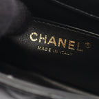 Chanel Shoulder Bag Quilted Black Leather Mini Flap — view 4