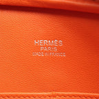 Hermes Handbag Plume Elan 28 Orange Leather Calf — view 4