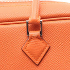 Hermes Handbag Plume Elan 28 Orange Leather Calf — view 6