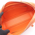 Hermes Handbag Plume Elan 28 Orange Leather Calf — view 3