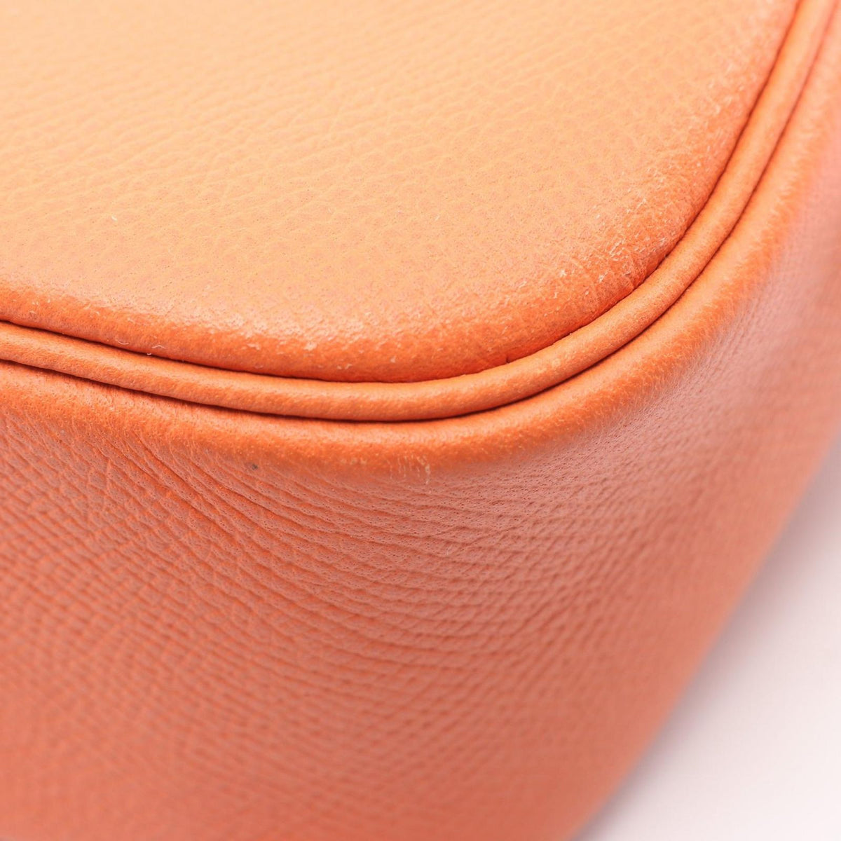 Hermes Handbag Plume Elan 28 Orange Leather Calf — view 5