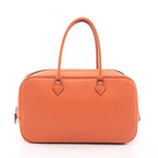 Hermes Handbag Plume Elan 28 Orange Leather Calf