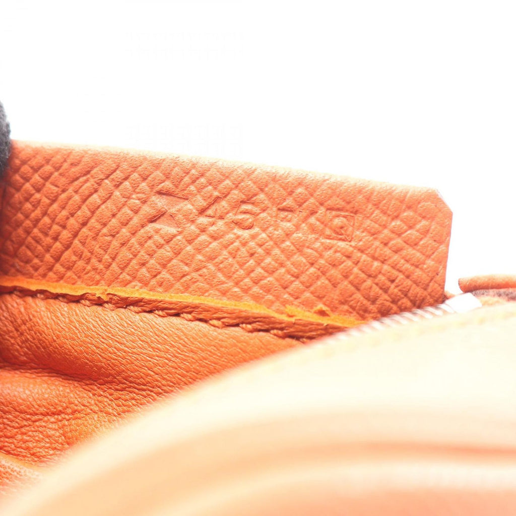 Hermes Handbag Plume Elan 28 Orange Leather Calf — view 8