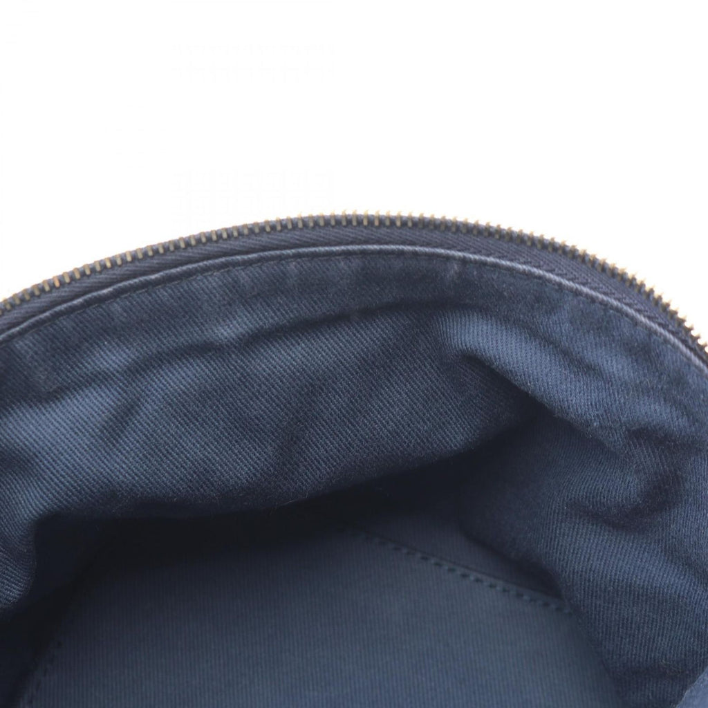 Chanel Shoulder Bag CC Logo Vanity 2-Way Denim Blue Quilted Chain — view 6