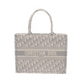 Dior Tote Book Gray Canvas