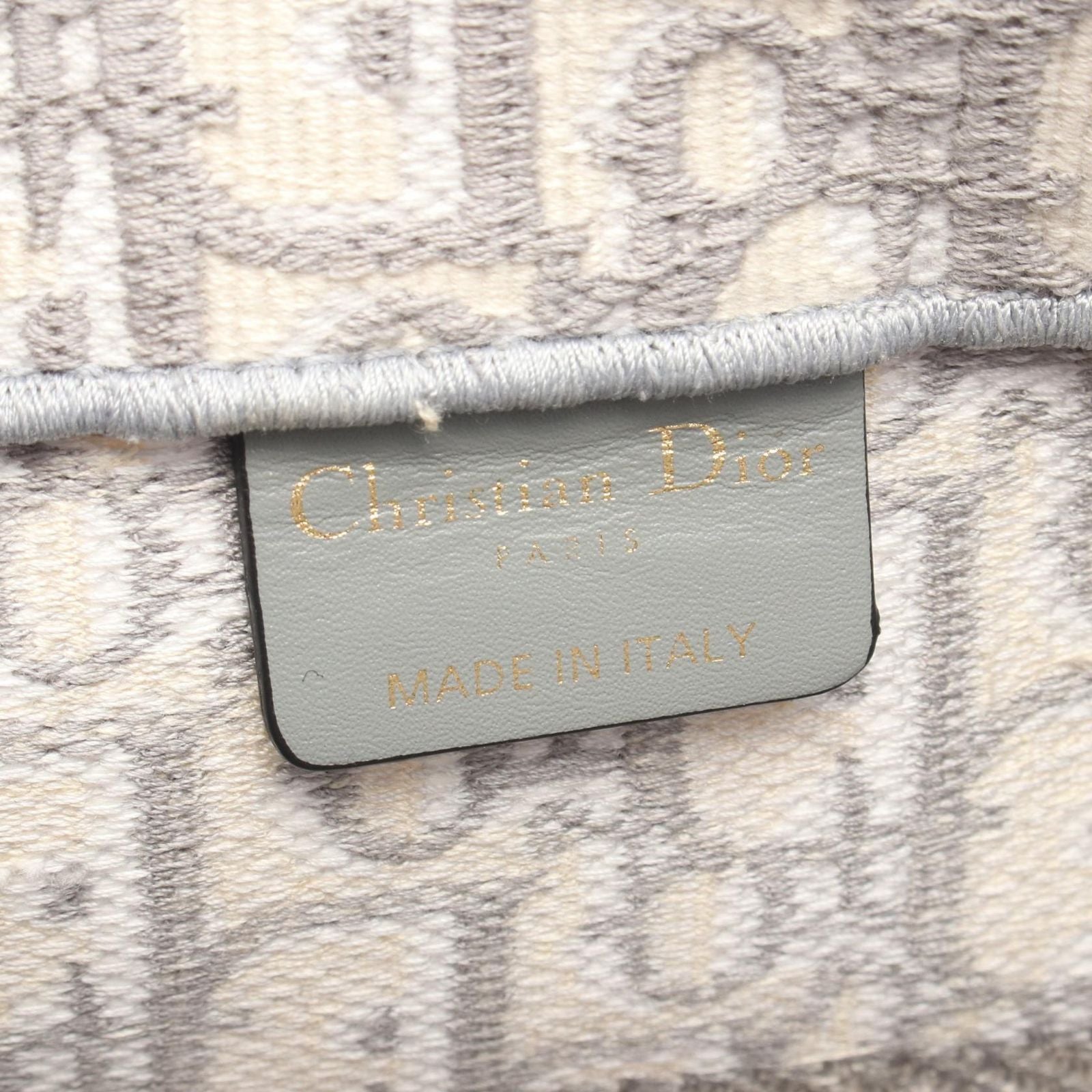 Dior Tote Book Gray Canvas — view 4