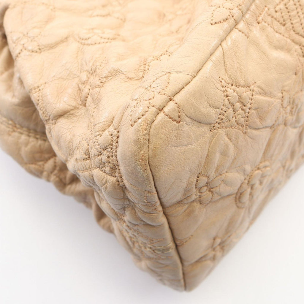 Louis Vuitton Shoulder Bag Stratus PM Beige Leather — view 7