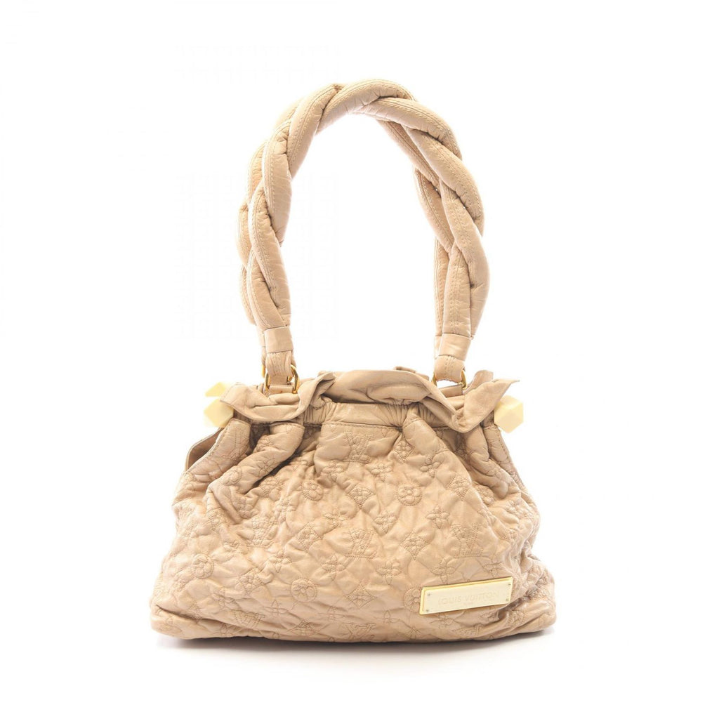 Louis Vuitton Shoulder Bag Stratus PM Beige Leather