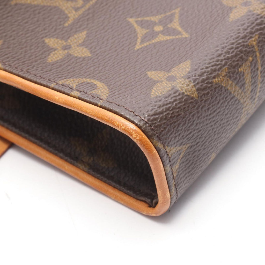 Louis Vuitton Waist Bag Pochette with Florentine Bouton Pression Canvas Leather — view 7