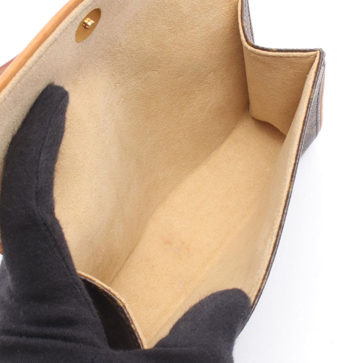 Louis Vuitton Waist Bag Pochette with Florentine Bouton Pression Canvas Leather — view 3