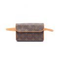 Louis Vuitton Waist Bag Pochette with Florentine Bouton Pression Canvas Leather