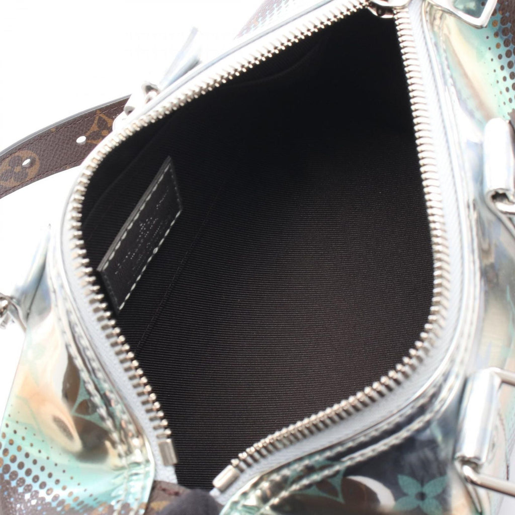 Louis Vuitton Handbag Keepall Bandouliere 25 2-Way Silver Canvas — view 3