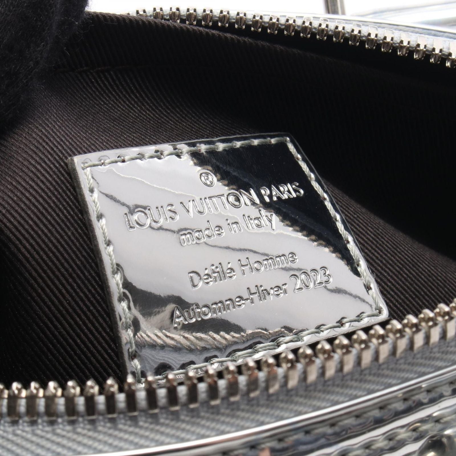 Louis Vuitton Handbag Keepall Bandouliere 25 2-Way Silver Canvas — view 4