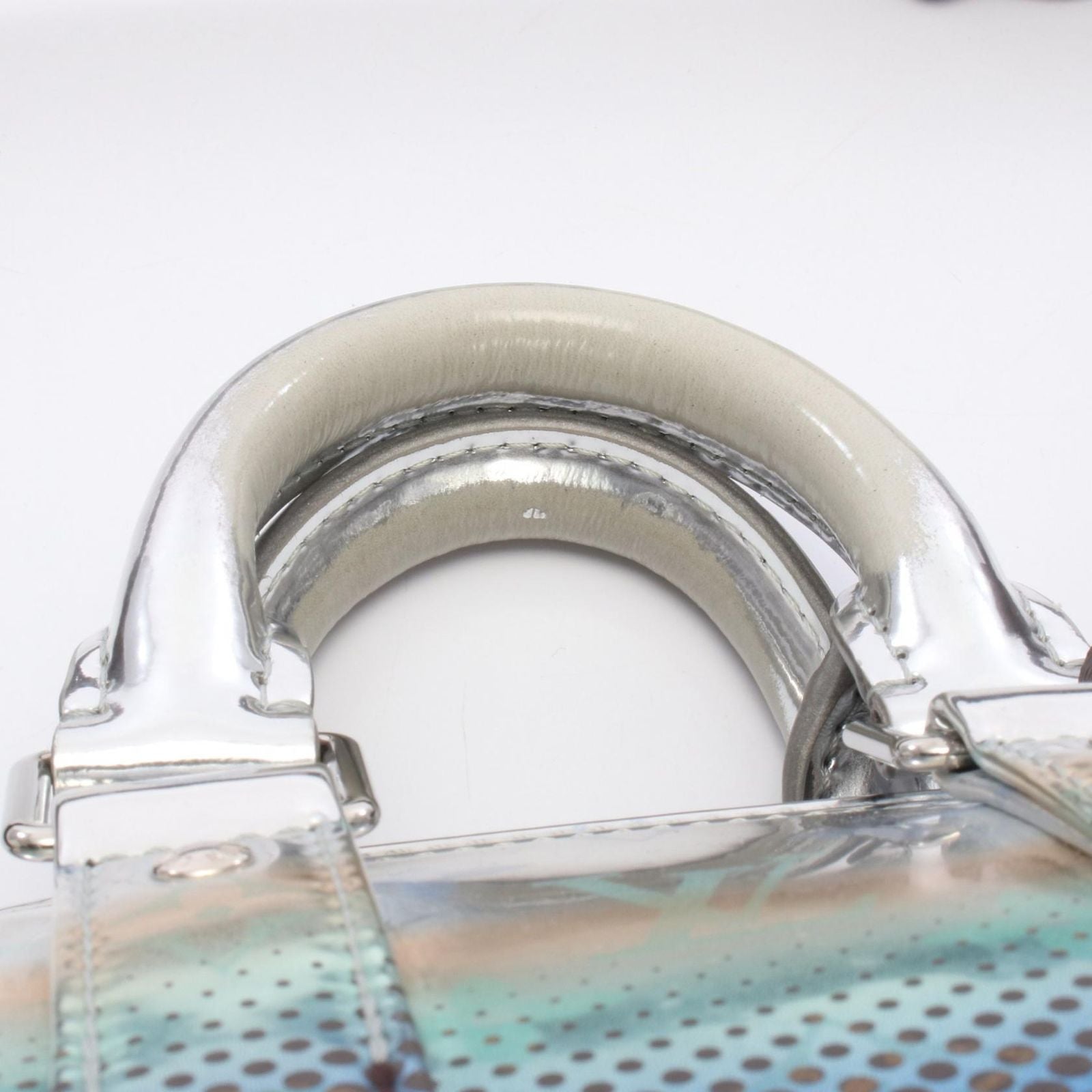Louis Vuitton Handbag Keepall Bandouliere 25 2-Way Silver Canvas — view 5