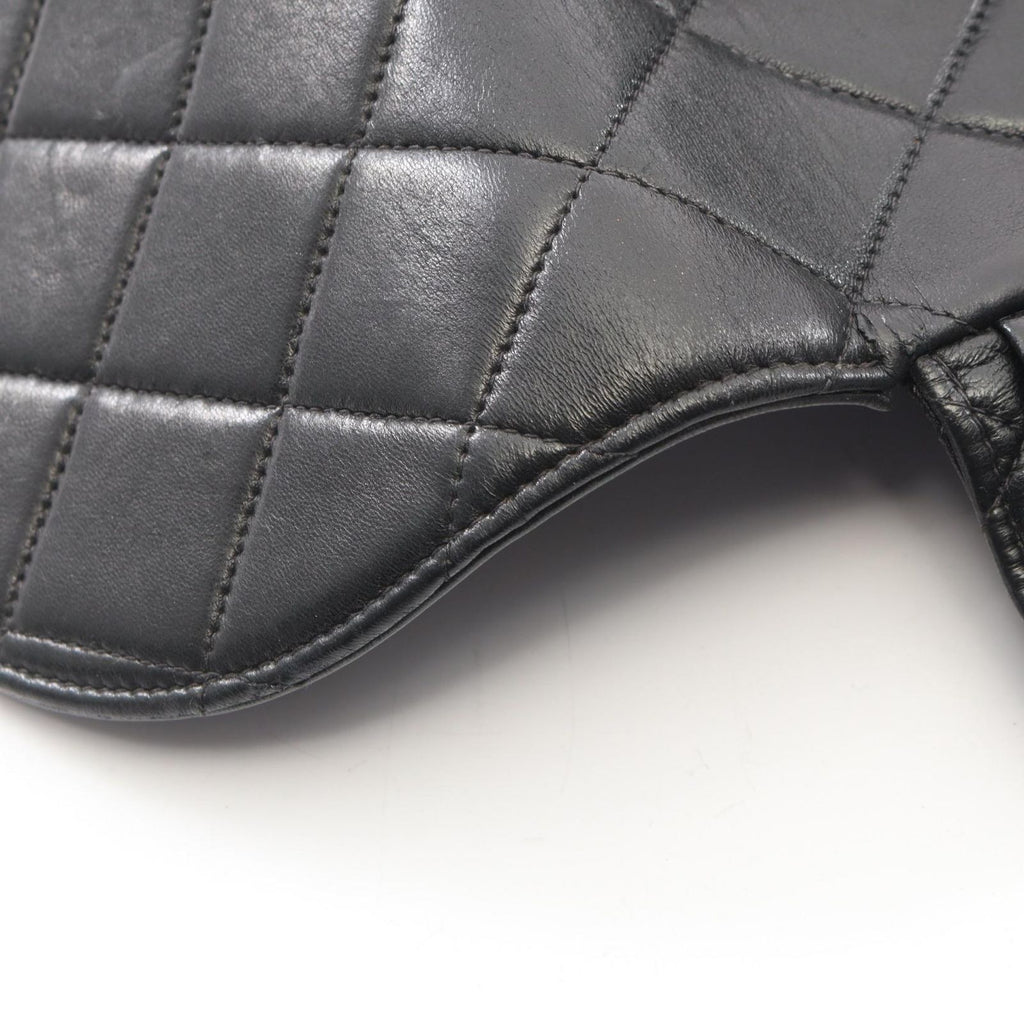 Chanel Backpack Quilted Black Lambskin Double Turnlock Chain — view 6