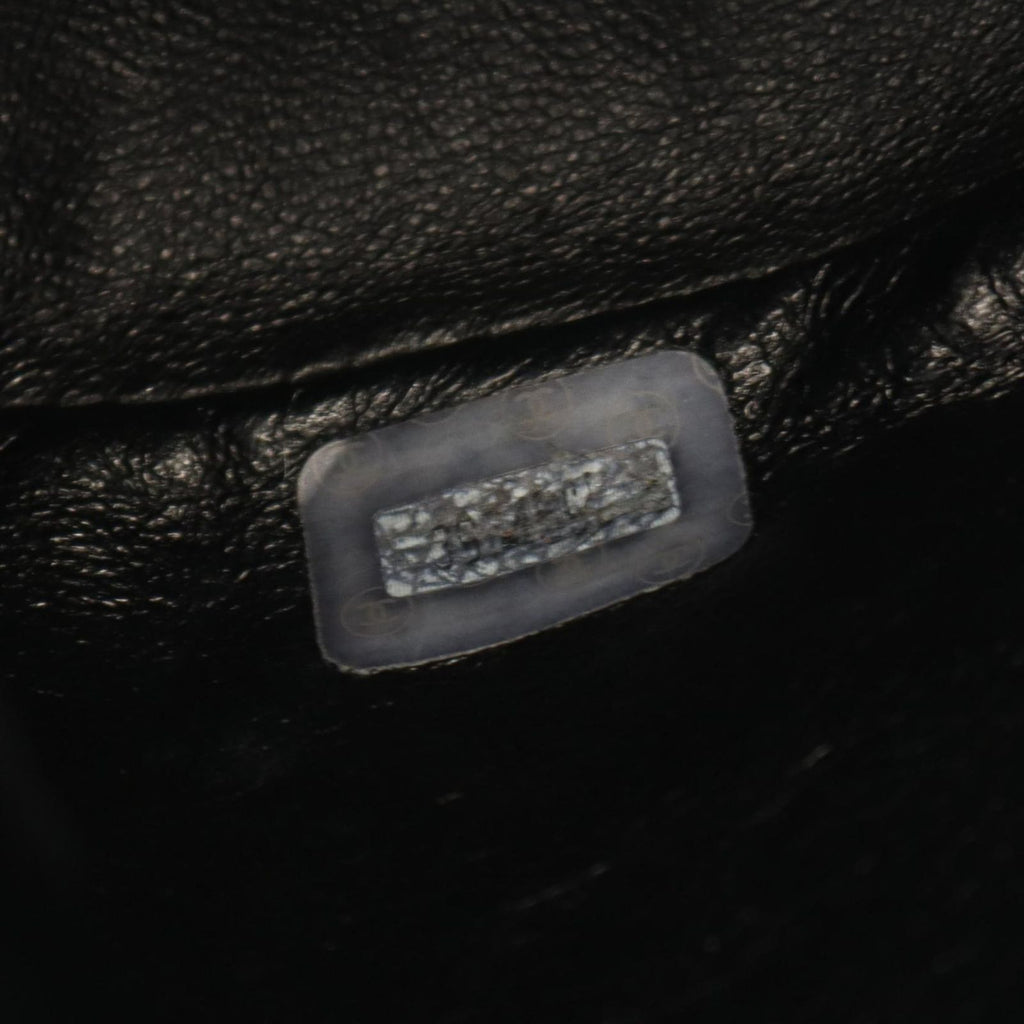 Chanel Backpack Quilted Black Lambskin Double Turnlock Chain — view 5