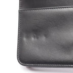Chanel Shoulder Bag Quilted Black Caviar Leather Chain Wallet — view 7