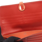 Hermes Bifold Wallet Dogon Long Sanguine Vert Clair Leather Calf — view 8