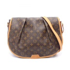 Louis Vuitton Shoulder Bag Menilmontant MM Canvas Leather