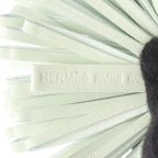 Hermes Charm Carmen Vert Peppermint Leather Keychain — view 3