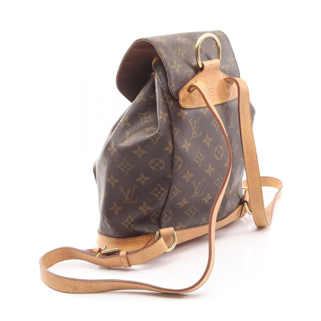 Louis Vuitton Backpack Montsouris MM Canvas Leather — view 2