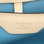 Louis Vuitton Handbag Capucines MM 2-Way Blue White Leather — view 4