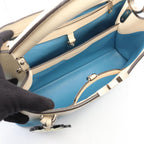 Louis Vuitton Handbag Capucines MM 2-Way Blue White Leather — view 3