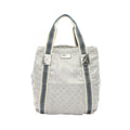 Gucci Tote GG Canvas Sherry Line Silver
