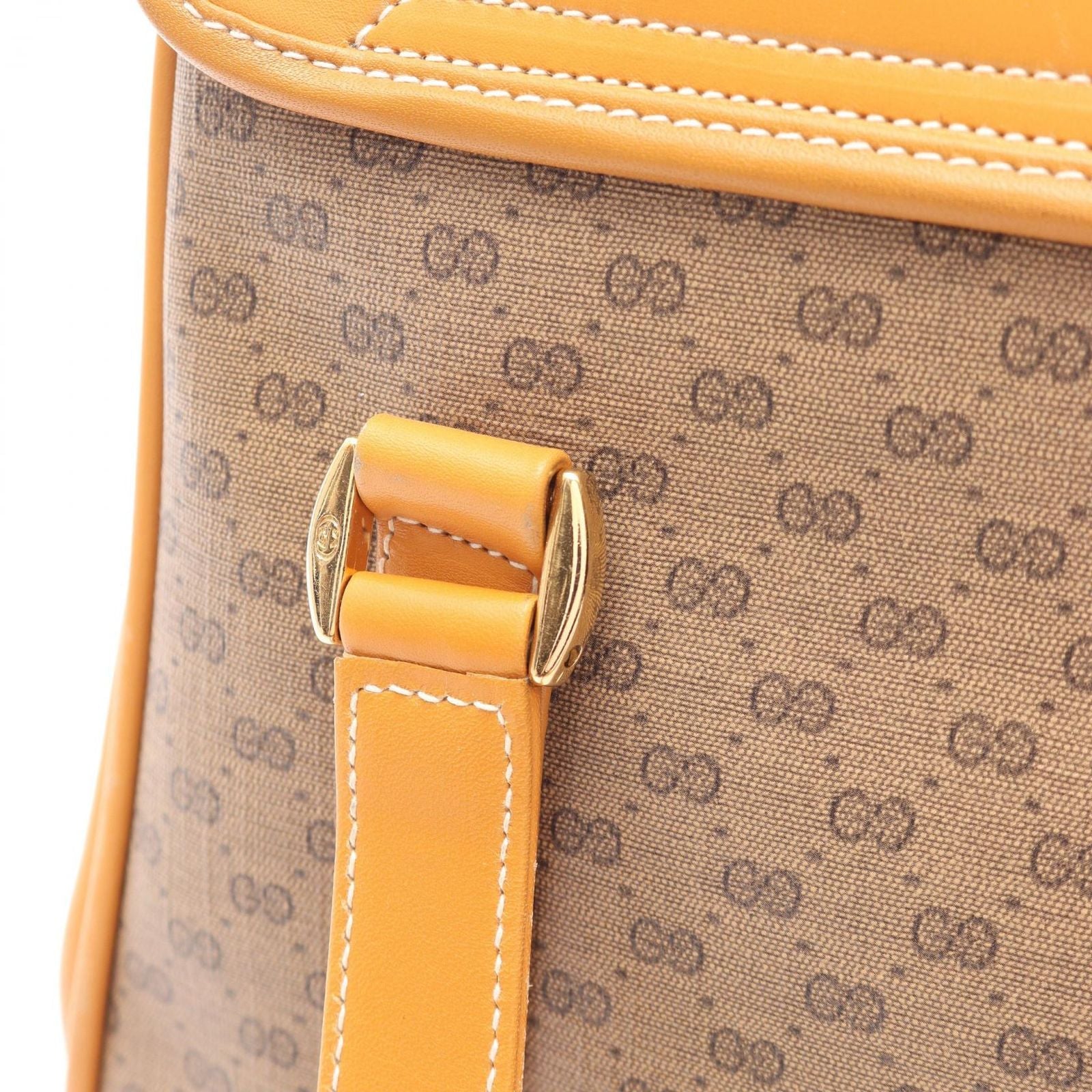 Gucci Tote Vintage Micro GG Brown Dark Hand — view 7