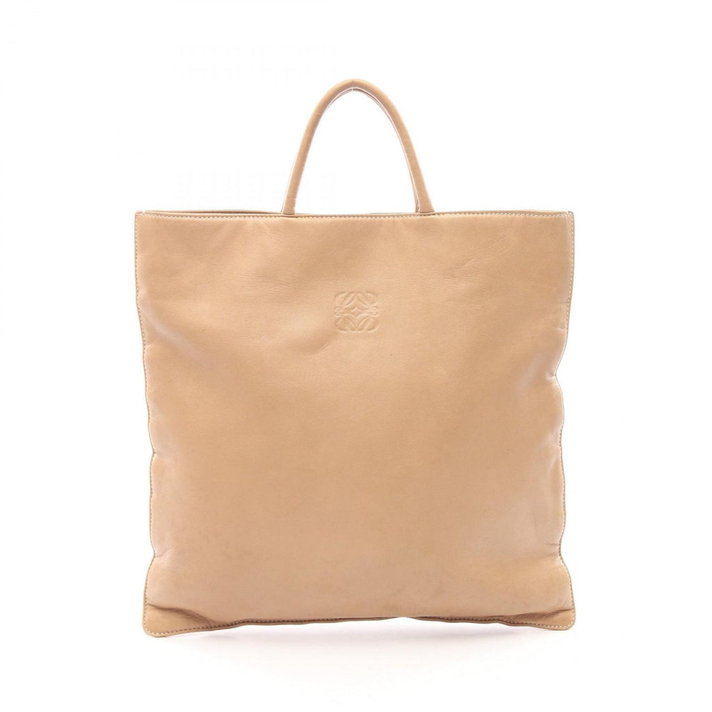 Loewe Tote Anagram Beige Leather