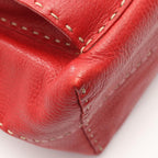Fendi Shoulder Bag Selleria Red Leather — view 7