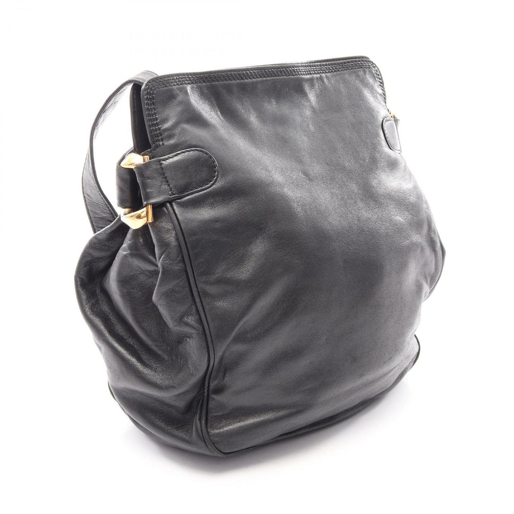 Loewe Shoulder Bag Anagram Black Leather — view 2