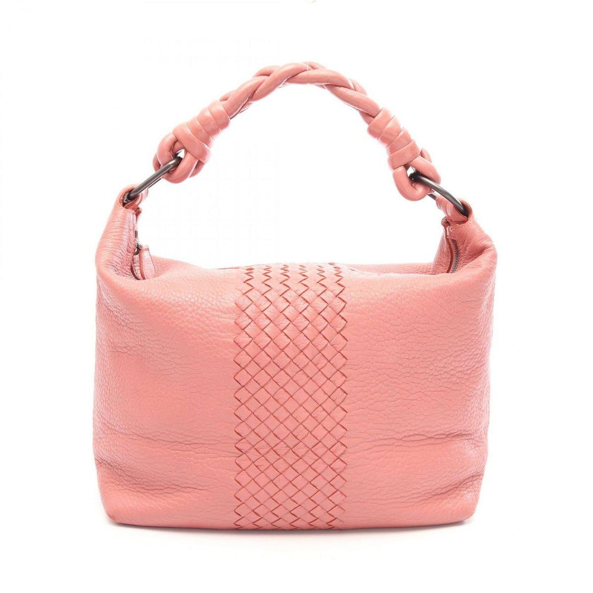 Bottega Veneta Shoulder Bag Intrecciato Pink Leather