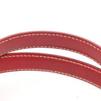Celine Macadam Beige Red Canvas Leather Shoulder — view 7
