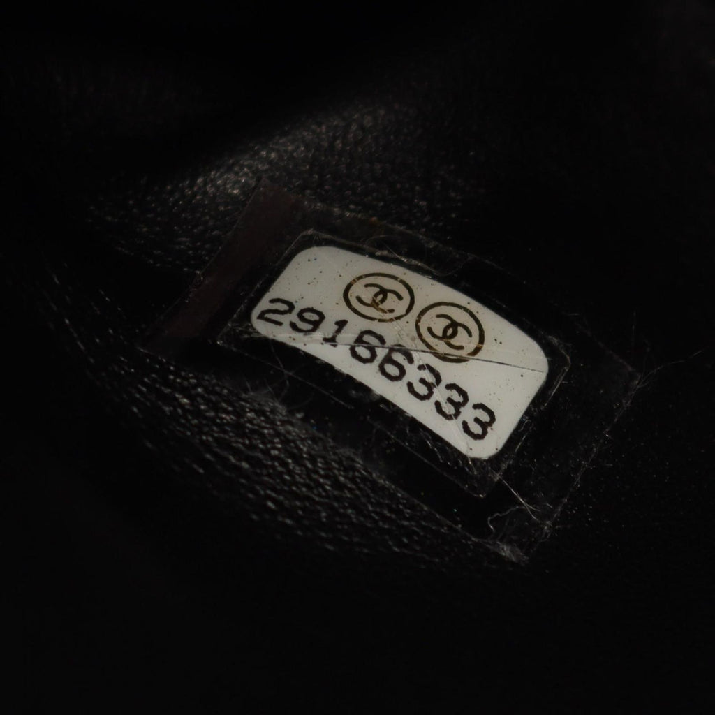 Chanel Shoulder Bag Quilted 2-Way Black Lambskin Chain — view 6
