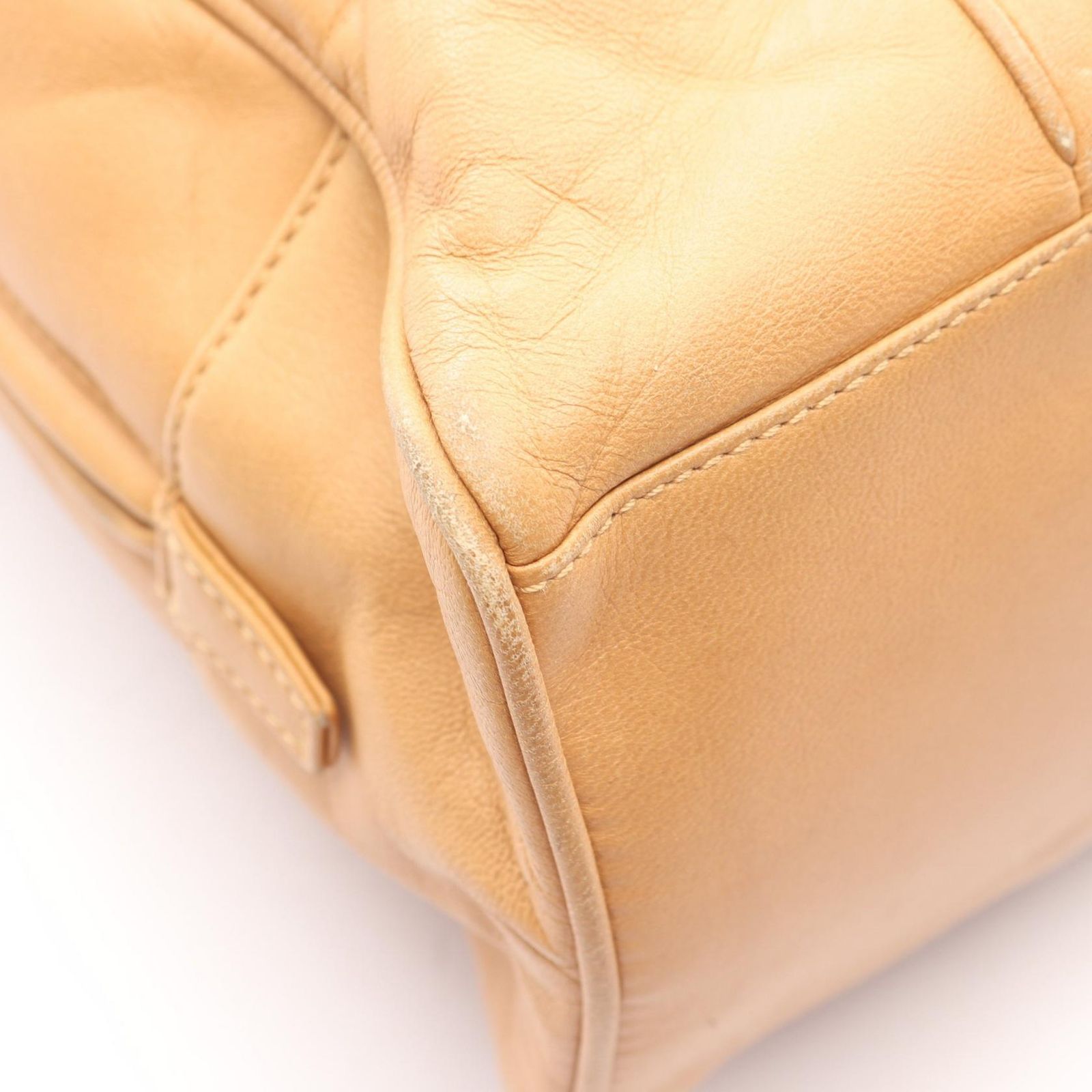Loewe Handbag Anagram Beige Leather — view 5