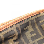 Fendi Shoulder Bag Zucca Brown Canvas Leather — view 8