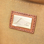 Fendi Shoulder Bag Zucca Brown Canvas Leather — view 4
