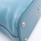 Hermes Handbag Bolide 31 Blue Jean 2-Way Leather — view 9