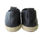 Louis Vuitton Espadrilles Slip on Shoes Monogram Flower Black — view 5